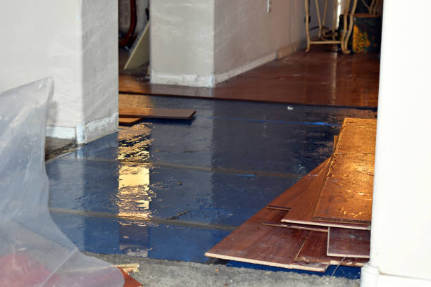 Professional Sewage Cleanup technician working in Moriches, NY